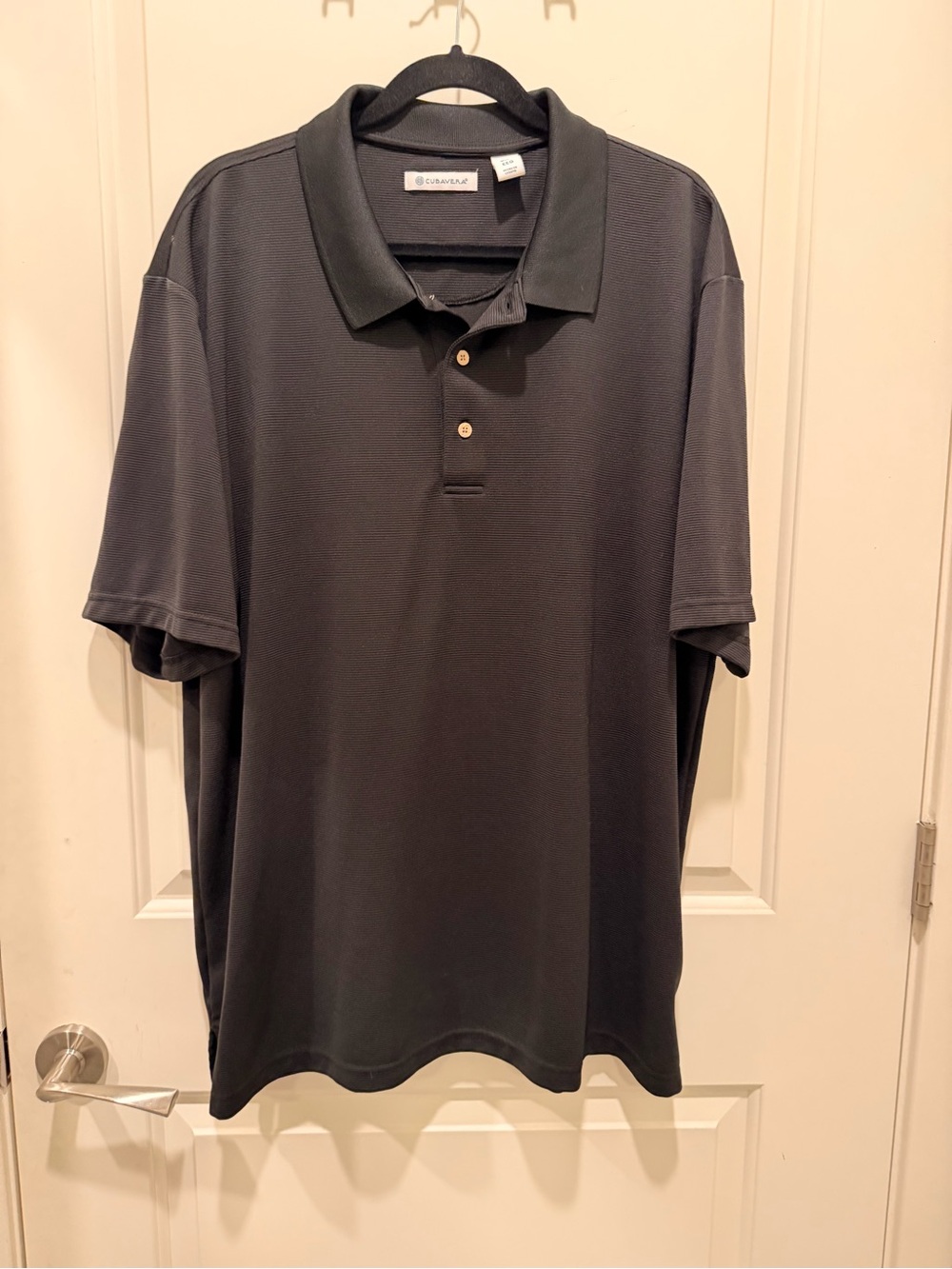 Cubavera Polo Shirt Size
XXL Black Ribbed Short Sleeve